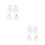 2pcs durable rubber cleaning gloves l size flamingo pattern 7