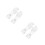 2pcs durable rubber cleaning gloves l size flamingo pattern 2