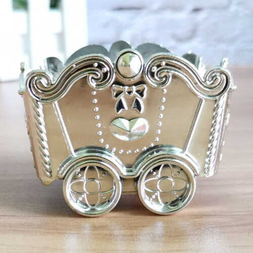 12pcs wedding candy holder mini mining car gift box container 1