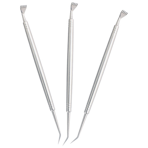 3pcs Eyelash Separator Tool Metal Lashing Lifting 2