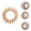 wall hanging mirror with wooden frame for bathroom decor 4