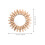 wall hanging mirror with wooden frame for bathroom decor 2