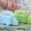 100pcs dinosaur shaped candy boxes assorted color storage container 4