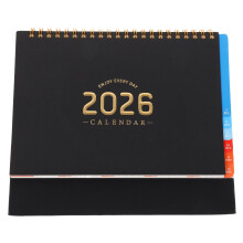 2026 Standing Flip Desk Calendar with Twin-Wire Binding