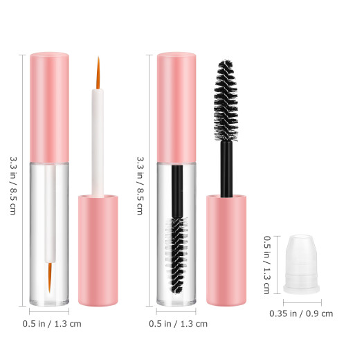 6 pcs empty mascara tubes with wands, reusable eyeliner bottles 1