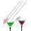 200pcs transparent cocktail stirring sticks with round head 2