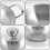 1 Set Stainless Steel Double Handle Round Wok Pan 8