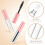 6 pcs empty mascara tubes with wands, reusable eyeliner bottles 6