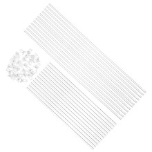 30pcs plant stakes with clips for orchids and indoor potted flowers