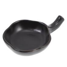 1pc dip serving dish with chopstick rest, condiment relish plate