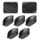 5pcs sauce bowls black imitation ceramic condiment plates 7