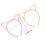 24pcs Cat Ear Headband 0.6cm ABS Plastic Hair Accessory 4