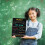 2 pcs double sided reusable chalkboard sign for school use 5