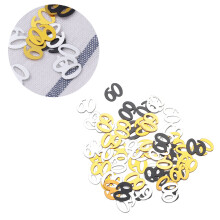 1200pcs Number 60 Sequins Confetti Party Decoration