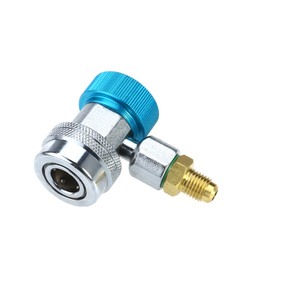 2Pcs R134a Ac Quick Coupler Adapter For Car Air Conditioning Blue/Red 3253931240374