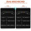 2 pcs double sided reusable chalkboard sign for school use 6