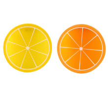 2 Pcs Round Silicone Coasters Non-Slip Heat Resistant Cup Mat