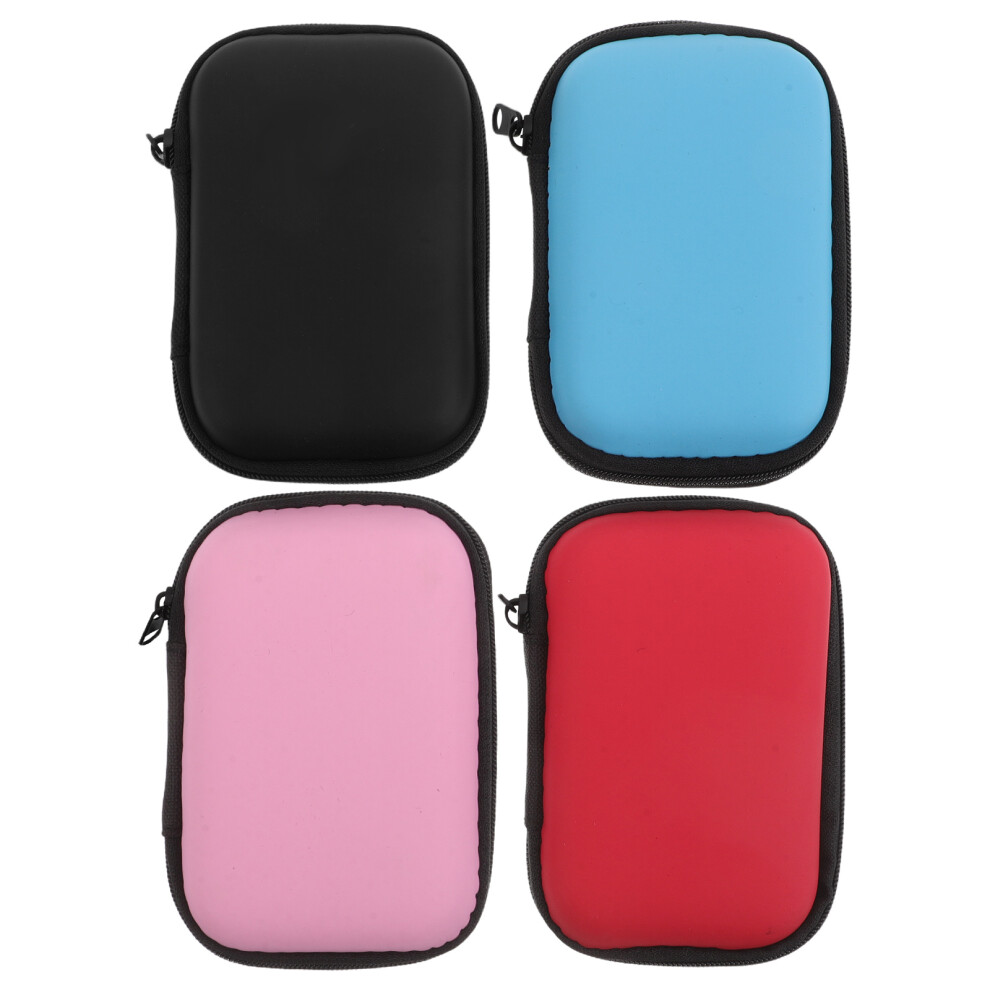 4Pcs Eva Zipper Storage Bags For Headphones Cables Cards 3253931217130