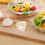 100 pcs 50ml pp plastic heart shaped spice containers with lid 5