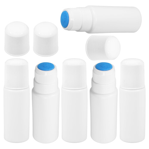 6pcs 30ml Refillable Sponge Applicator Bottles Leak Proof Reusable