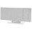 LED Projection Alarm Clock for Bedroom White Display 9