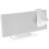 LED Projection Alarm Clock for Bedroom White Display 3