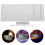 LED Projection Alarm Clock for Bedroom White Display 10