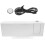 LED Projection Alarm Clock for Bedroom White Display 6