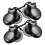 4pcs Wooden Castanets Finger Percussion Instruments 4