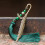 1 Pc Chinese Style Tassel Bookmark Green 8