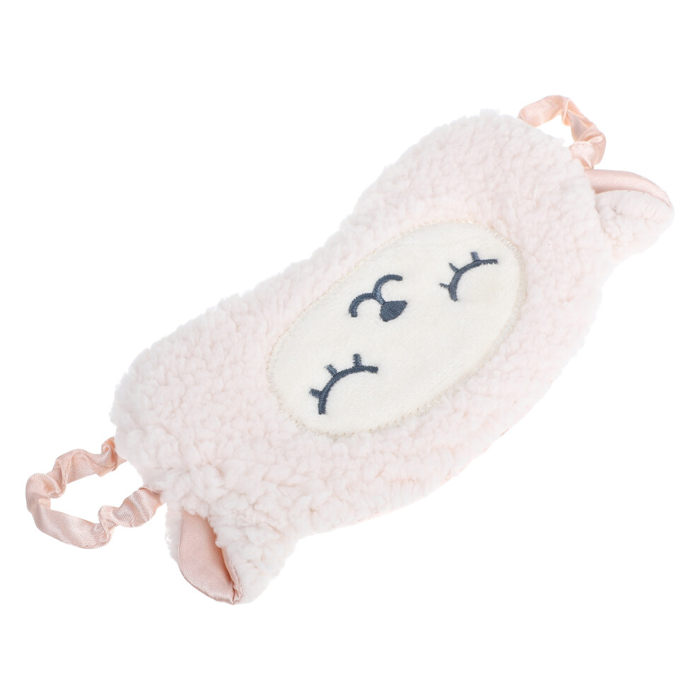 Vaguelly Sheep Shaped Sleep Mask With Elastic Strap For Home And Travel