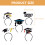 5pcs Graduation Headband Decorate Make Up Plastic 3