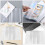 20Pcs Durable Transparent Book Covers Waterproof Plastic Book Sleeves 5