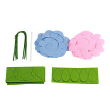 19pcs non-woven rose bouquet diy fabric craft felt set