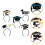 5pcs Graduation Headband Decorate Make Up Plastic 5