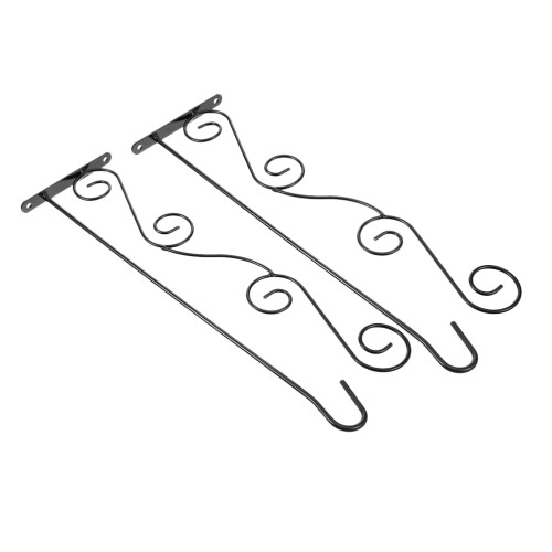 2pcs Wall-Mounted Garden Flag Rack Wear-Resistant Flagpole