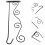2pcs Wall-Mounted Garden Flag Rack Wear-Resistant Flagpole 9