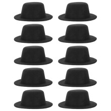 20 pcs mini top-hats for decorative crafts and doll accessories