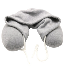 u-shaped memory pillow with hoodie for travel and office use