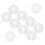 10Pcs Plastic Toilet Pipe Cover Plates White Decorative Pipe Flanges 1