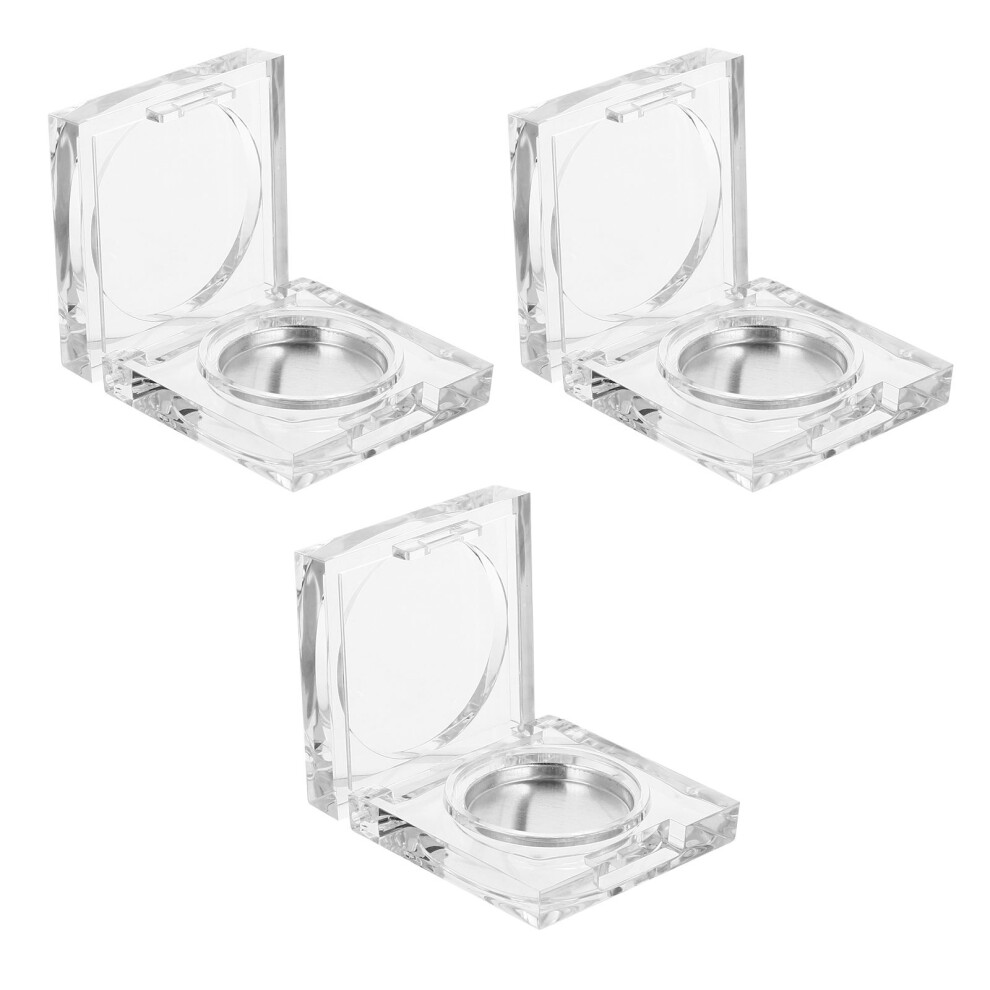 Vaguelly 6 Pcs Transparent Eyeshadow Plates And Blusher Containers