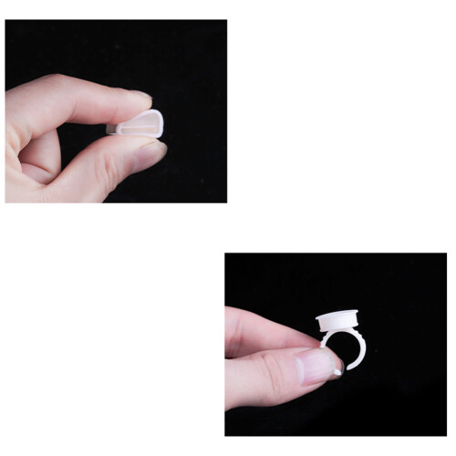 100 Pcs Silicone Tattoo Rings Pigment Container 1
