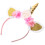 Headband with Ribbon Flower and Glitter 8