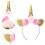 Headband with Ribbon Flower and Glitter 5