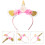 Headband with Ribbon Flower and Glitter 4