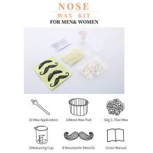 wax beans wax stick paper cup measuring cup set for nose hair removal