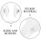 20pcs white plastic curtain track rollers with clips for shower rail 6