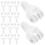 20pcs white plastic curtain track rollers with clips for shower rail 8