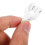 20pcs white plastic curtain track rollers with clips for shower rail 4