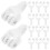 20pcs white plastic curtain track rollers with clips for shower rail 11